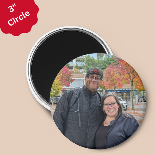 3" Circle Custom Photo Magnet