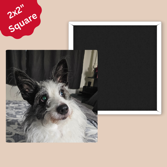 2" x 2" Square Custom Photo Magnet