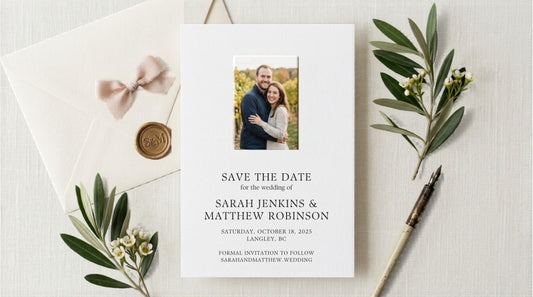 Save the Date Magnet + Card | Custom Photo | Canadian Made